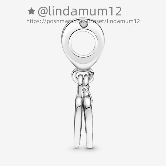 Pandora Rose Heart Padlock Dangle Charm - Picture 4 of 6